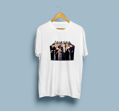 Oversize Friends Karakterleri Tasarım Unisex T-shirt