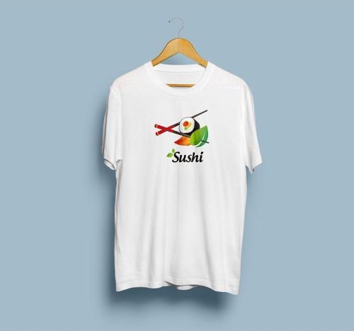 Oversize Sushi Tasarım Unisex T-shirt