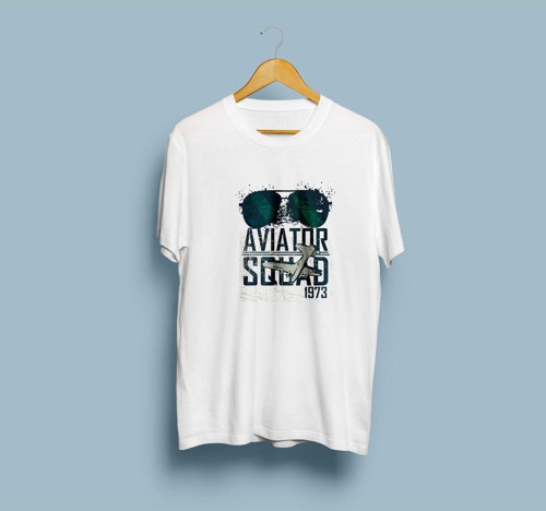 Oversize Aviator Squad Tasarım Unisex T-shirt