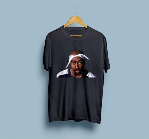 Oversize Tupac Shakur Tasarım Unisex T-shirt