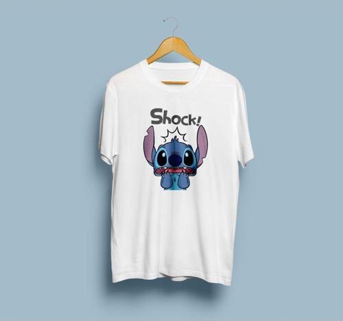 Oversize Stitch Shock / Şaşkın Stiç Tasarım Unisex T-shirt