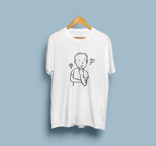 Oversize Düşünen Çocuk Tasarım Unisex T-shirt