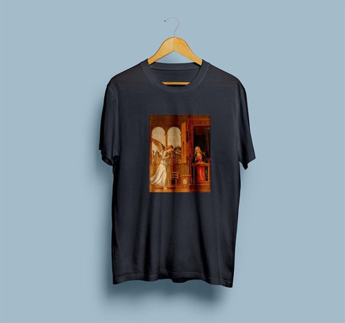 Oversize Annunciation Tasarım Unisex T-shirt