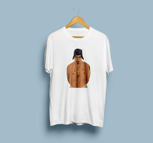 Oversize 2Pac Tasarım Unisex T-shirt