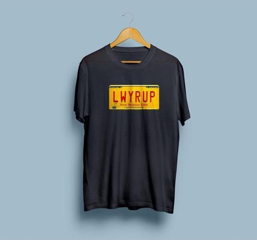 Oversize Breaking Bad LWYRUP Plaka Tasarım Unisex T-shirt