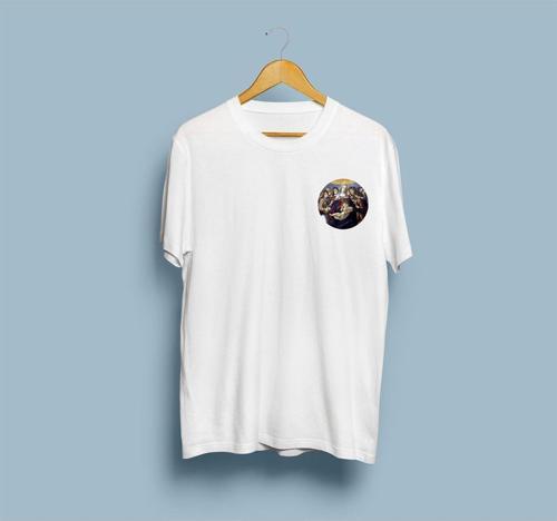 Oversize Videte Miraculum Baskılı Unisex T-shirt