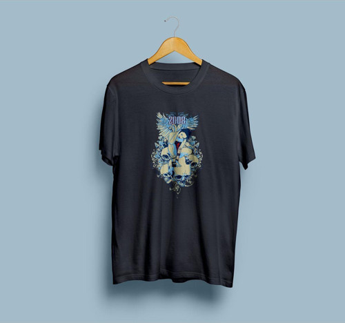 Oversize 2008 Vector Tasarım Unisex T-shirt