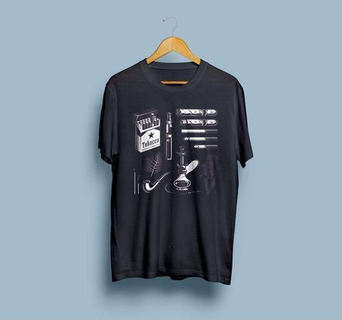 Oversize Tütün Ürünleri Tasarım Unisex T-shirt