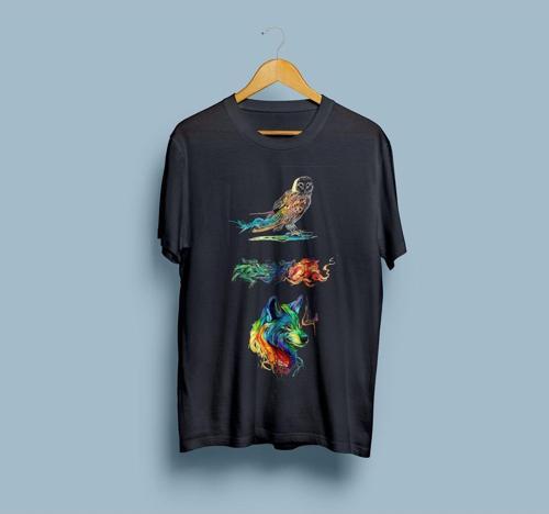 Oversize Aesthetic Animal Tasarım Unisex T-shirt