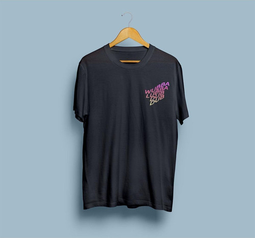 Oversize Wubba Lubba Dub Dub Yazısı Tasarım Unisex T-shirt