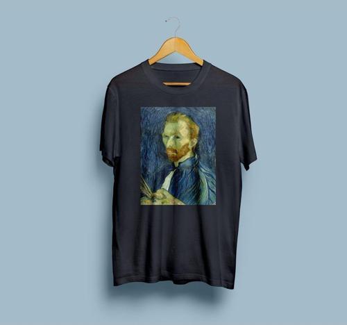 Oversize Vincent van Gogh Baskılı Unisex T-shirt