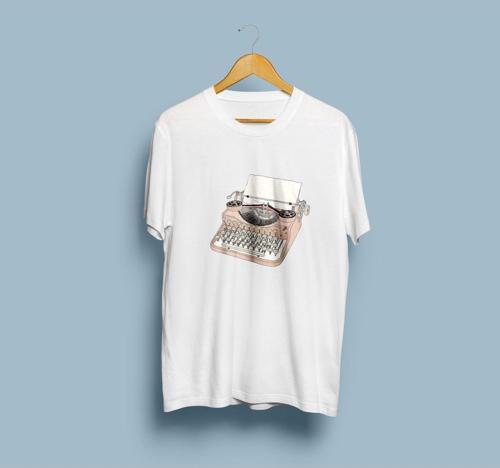 Oversize Daktilo Tasarım Unisex T-shirt