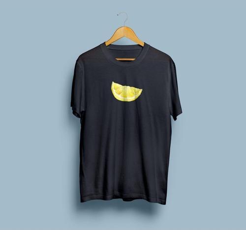 Oversize Limon Dilimi Tasarım Unisex T-shirt