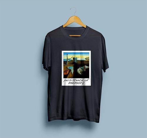 Oversize Belleğin Azmi Tablosu Salvador Dali Tasarım Unisex T-shirt
