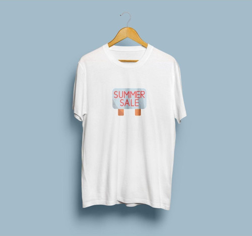 Oversize Summer Sale Tasarım unisex T-shirt