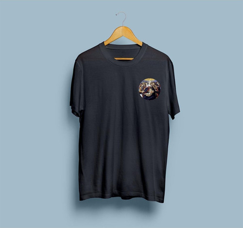 Oversize Videte Miraculum Baskılı Unisex T-shirt