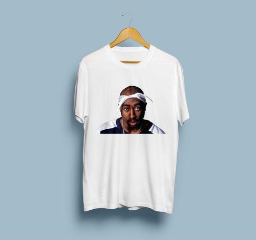 Oversize Tupac Shakur Tasarım Unisex T-shirt
