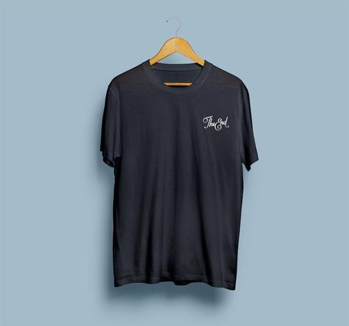 Oversize The And / Son Yazı Baskılı Unisex T-shirt