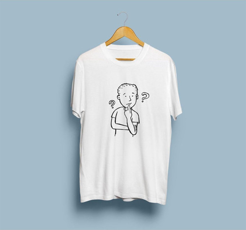 Oversize Düşünen Çocuk Tasarım Unisex T-shirt