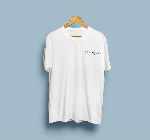 Oversize ThankYou / Teşekkür Ederim Yazısı Unisex T-shirt
