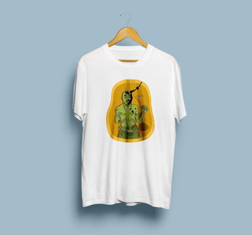 Oversize 2Pac Tasarım 2 Unisex T-shirt
