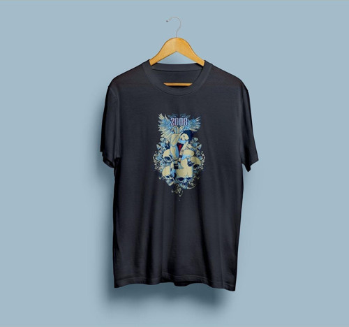 Oversize 2008 Vector Tasarım Unisex T-shirt