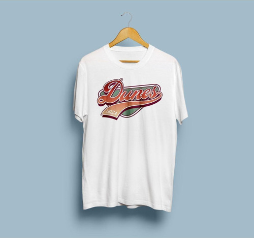 Oversize Dunes Ibiza Tasarım Unisex T-shirt