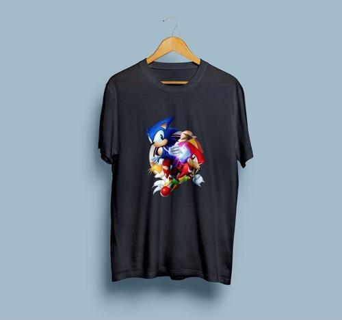 Oversize Super Sonic Tasarım Unisex T-shirt
