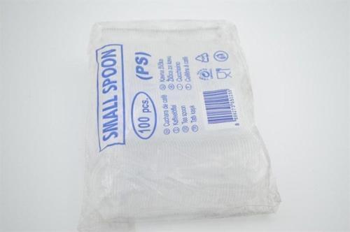 Plastik Küçük Tatlı Kaşığı 100 Adet