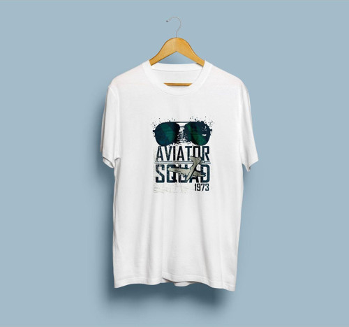 Oversize Aviator Squad Tasarım Unisex T-shirt