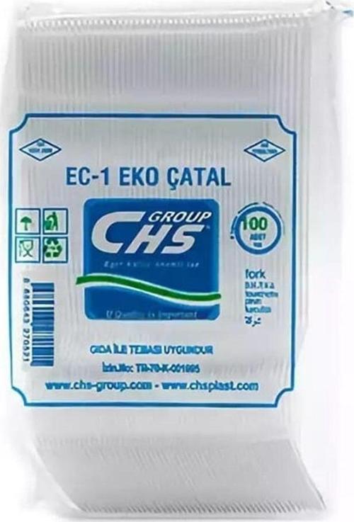 Ekonomik Plastik Çatal Şeffaf 100'Lü