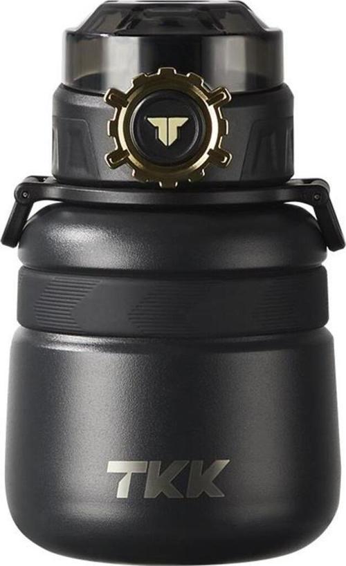 Çelik Çocuk Matarası 600Ml Siyah Panter Siyah