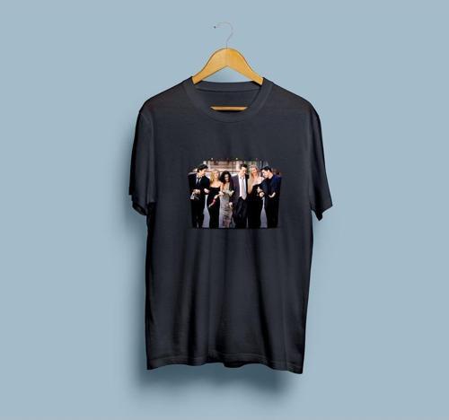 Oversize Friends Karakterleri Tasarım Unisex T-shirt