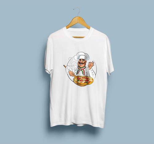 Oversize Aşçı / Şef Baskılı Unisex T-shirt
