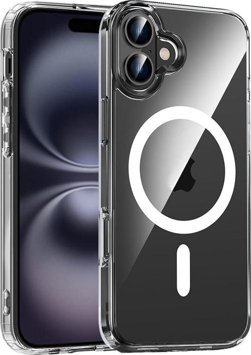 iPhone 16 Uyumlu Kamera Korumalı Magsafe Wireless Şarj Özellikli Şeffaf Silikon Kılıf