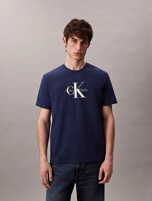 SS Hero Monologo Tee 20s Erkek Mavi T-shirt LV04RB862G-C3I