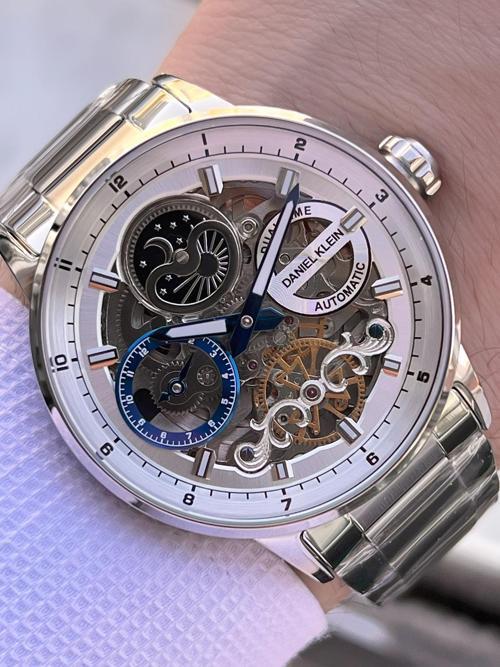Otomatik&Kurmalı Ay Ve Güneş Kadran Dual Time Özelikli Erkek Kol Saati EDK.14043.1