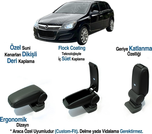 OPEL ASTRA H ARACA ÖZEL KOL DAYAMA VİDASIZ KOLÇAK 2004 2005 2006 2007 2008 2009 2010