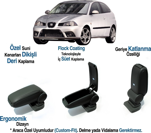SEAT IBIZA 6L  ARACA ÖZEL KOL DAYAMA VİDASIZ KOLÇAK 2002 2003 2004 2005 2006 2007 2008
