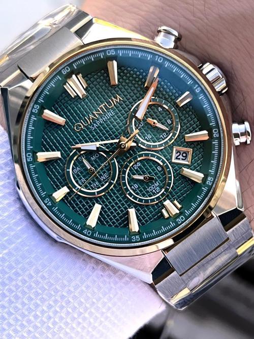 Sapphire Cizilmez Cam Çelik Kordon İç Kadran Fonksiyonları Aktif 10 Atm Erkek Kol Saat MQ270