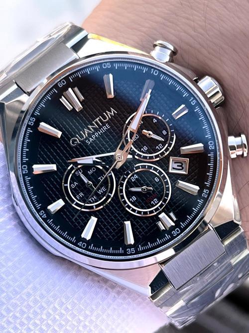 Sapphire Cizilmez Cam Çelik Kordon İç Kadran Fonksiyonları Aktif 10 Atm Erkek Kol Saat MQ350