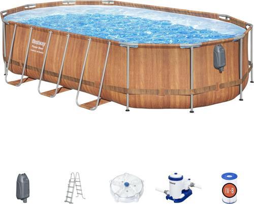 ® Power Steel™ Comfort Jet™ Serisi Prefabrik Yer Üstü Havuz Seti 6,10 m x 3,66 m x 1,22 m
