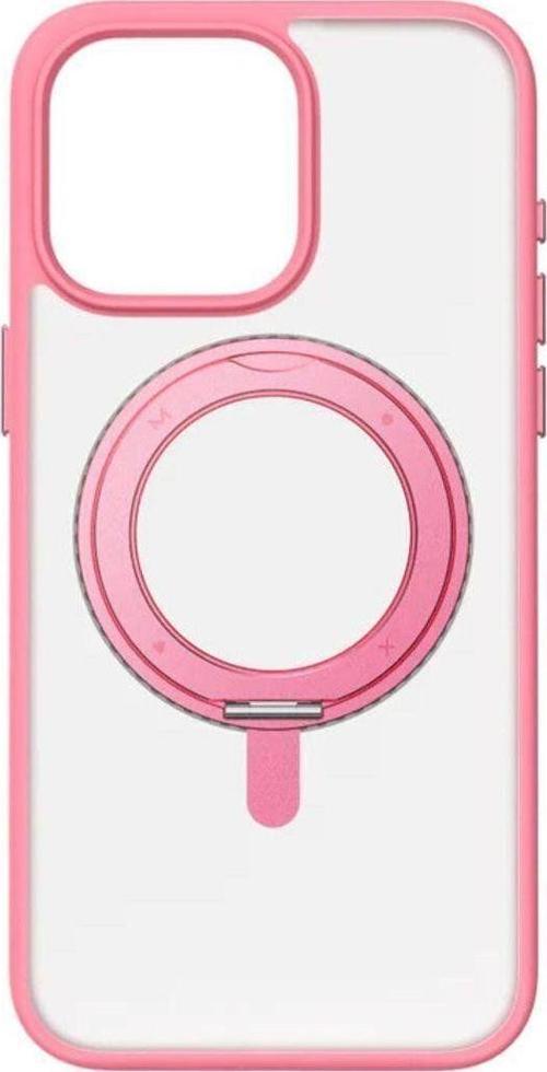 Apple İphone 15 Pro Roller Mag Safe Kılıf Açık Pembe
