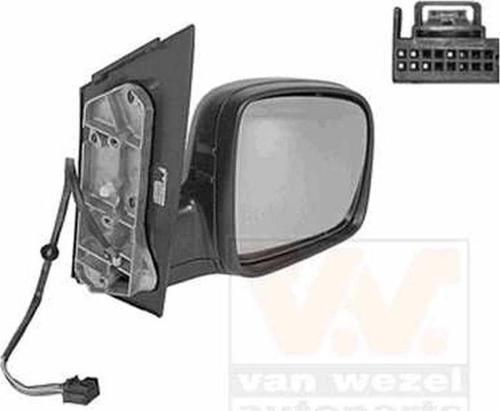 Transporter T5 Caddy Elektrikli Ayna Camı 2003-2010 Kör Noktalı Sağ Oem No:7E1857522A