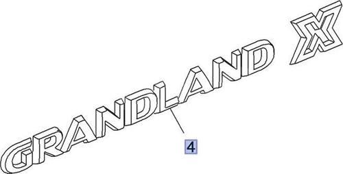 Yazı Grandland X Opel Grandland X Bm 18- (Oem No: 95526471)