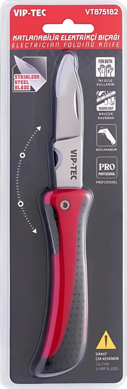 Vip-Tec VT875182 Katlanabilir Elektrikçi Bıçağı