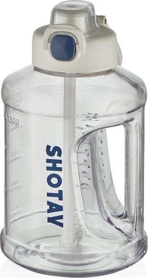 ST-6291 1500ml Beyaz Pipetli Matara