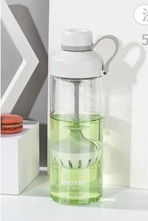 ST-6637 680ml Süzgeçli Beyaz Tritan Matara