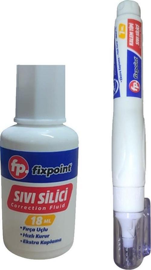 Sıvı Silici Daksil ve Kalem Daksil 2 Adet Fırçalı Sıvı Düzeltici Daksil Yazı Düzeltici Okul Ofis Büro Fırça Uçlu Daksi