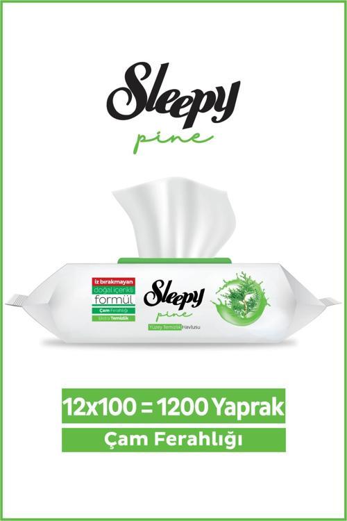 Pine Yüzey Temizlik Havlusu&Mendili Çam Ferahlığı 12x100 (1200 Yaprak)